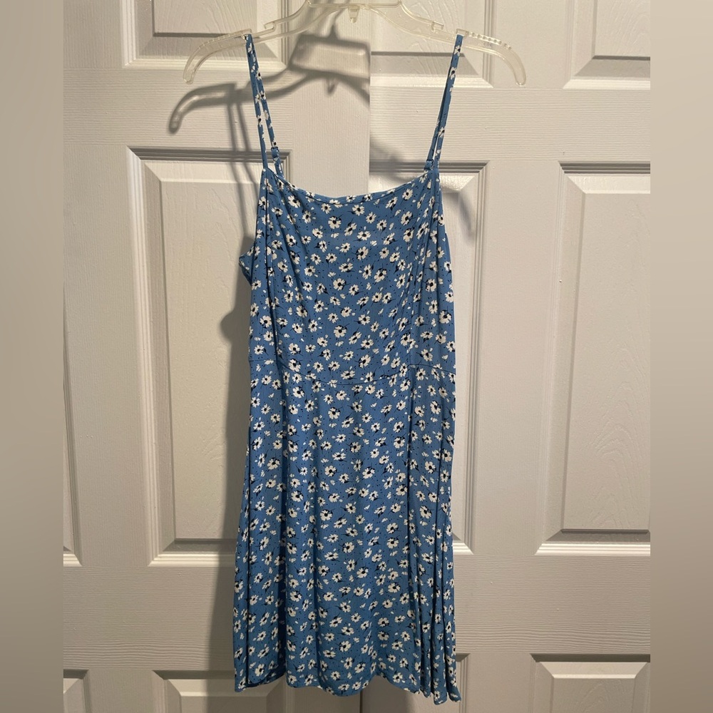 Cotton On Blue Floral Textured Dress